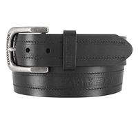 Harley-Davidson Road Trip H-D Ceinture en cuir véritable avec boucle en nickel antique, noir, 40