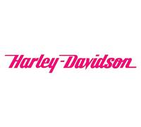 Harley Davidson Rose - Autocollant en vinyle 18 cm L x 2,5 cm H