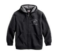 Harley-Davidson Sweat à capuche zippé classique pour homme Noir