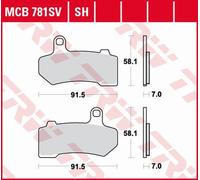 HARLEY-DAVIDSON VRSCR 1130 STREET) RODV-ROD PLAQUETTES DE FREIN AVANT (06-07)