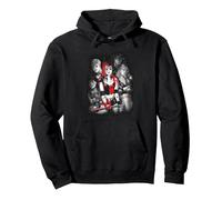 Harley Quinn Bad Gals Black & White Sweat à Capuche, Unisexe pour Adultes, Noir, M