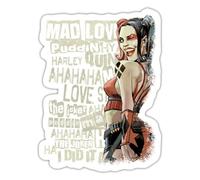 Harley Quinn Clin D'œil DC Comics Film Joker Folle Autocollant Sticker