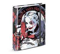 Harley Quinn Crazy Classeur 4 Anneaux Papier Quadrillé, Multicolore