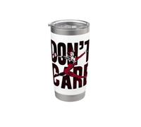 Harley Quinn Don't Care Gobelet isotherme en acier inoxydable double paroi