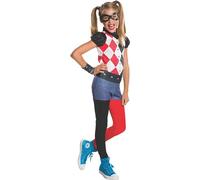 Harley Quinn Filles Fancy Dress DC Comic Book Jour Super-vilain Childs Costume, Small, âge 3 - 4 ans
