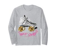 Harley Quinn Oiseaux de Proie Graphique Remix Icône Manche Longue