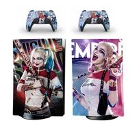 Harley Quinn Ps5 Sticker Skin Peau D'autocollant De Protection Pour Ps5 Playstation 5 Console Et 2 Contrôleurs