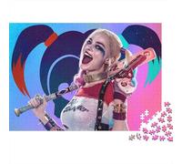 Harley Quinn Puzzle 1000 Pièces pour Adultes - Jeu Éducatif en Bois, Joker Décoration Murale Artistique, Cadeau Unique pour Amateurs De Puzzles 1000pcs (75x50cm)