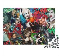 Harley Quinn Puzzle Adulte 1000 Pièces en Bois - Joker Jeu D'Intelligence Artistique, Cadeau DIY Original, Décoration Intérieure Élégante 1000pcs (75x50cm)