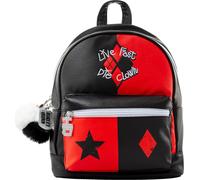 Harley Quinn - Sac à dos "Live Fast Die Clown", La Brigade du Suicide PM11029 (Taille unique) (Rouge/Noir)