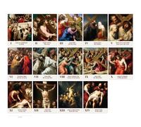 Harloon Lot de 14 affiches catholiques « The Way of the Cross » - Décoration de carême pour la maison, les salles de classe chrétiennes, l'église, le dimanche - Fournitures scolaires (standard)