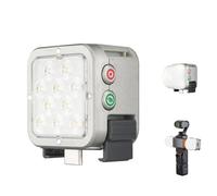 Harlowe Atom Mini lumière magnétique 2 W pour DJI Osmo Pocket 3 Combo Détection de mouvement Type-C Rechargeable Caméra auxiliaire Lumière de remplissage pour Selfie Vlog enregistrement vidéo