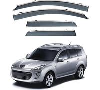 HARLSO Déflecteurs de Vent pour Peugeot 4007 MK1 2007 2008 2009 2010 2011 2012 2013, Déflecteurs de Vent et de Pluie Protecteur de Pluie Visières de Voiture Accessoires de Voiture