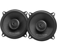Harman Kardon FIT5F Haut-parleur Coaxial 133mm (5-1/4"), Cône Woofer Fibre de Verre Plus One, Audio Haute Résolution 40kHz, 35W RMS, Enceinte de Voiture sans Grille pour une Expérience Sonore Robuste.