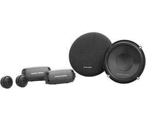 Harman Kardon FIT6C Système Composante 2 Voies 165mm (6-1/2"), Tweeter Textile 40kHz, Woofer Fibre de Verre Plus One, 50W RMS, avec Grille pour Une Scène Sonore Élevée et des Détails Audio Uniques.