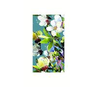 Harman Magnolia Lot de 16 serviettes en papier Motif forêt Bleu 11,4 x 20,3 cm