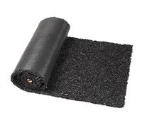 Harmiden Rouleau de paillis en caoutchouc recyclé noir permanent pour allée de paillage pour aménagement paysager extérieur 2,4 x 6,1 m