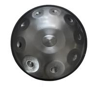 Harmonic Tambour À Main, 22 Pouces 9/10/12 Notes Tambour En Handpan En Acier, Handpan Instrument De Percussion Pour Adultes Avec Sac De Transport, Pour La Méditation(Silver,10 notes)