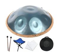 Harmonic Tambour À Main, Instrument À Percussion Acier Tambour À Main De 22 Pouces En Ré Mineur, 432 Hz, Instrument Handpan Pour Adultes, Pour La Méditation, Le Yoga(B,12 Notes)