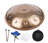 Harmonic Tambour À Main, Instrument À Percussion Acier Tambour À Main De 22 Pouces En Ré Mineur, 432 Hz, Instrument Handpan Pour Adultes, Pour La Méditation, Le Yoga(A,9 Notes)
