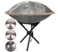 Harmonic Tambour À Main - Instruments De Musique À Percussion Ensemble De Tambour À Main De 22 Pouces, Steel Tongue Drum À 9/10/12 Notes, Pour La Guérison Par Le Son(GOLD+SILVER-12 NOTES,440Hz)