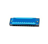 Harmonica 10 Notes Couleur Instrument À Vent De Pratique De Performance Professionnelle Harmonica Diatonique Instrument Professionnel(Blue)