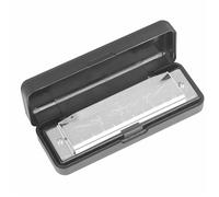 Harmonica 10 Trous 20 Tons Couleur C Clé Rouge Argent Et Noir ABS Pièces En Plastique Écologique(3)