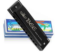 Harmonica 10 Trous,Harmonica Diatonique Standard,Harmonica pour enfants,Harmonica de blues,Harmonica,Harmonica 10 trous,Harmonica pour enfants adultes adultes joueur débutant (noir)