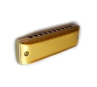 Harmonica À Peigne En Aluminium Doré Pour La Pratique Des Adultes Avec Clé Paddy D Et Autres Clés Harmonica Débutant Instrument Professionnel(Key of Low F)