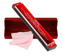 Harmonica Blues en Do Chromatique Orgue Majeur Diatonique avec 24 trous Harp Orgue à bouche avec étui pour Folk Jazz Pop pour adulte enfants étudiant débutant Cadeau