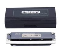 Harmonica Blues Harp 10 trous en e Si b, instrument musical blanc avec marquages - son clair et stable, corps ABS résistant à l’eau, idéal pour débutants et musiciens (Blanche)