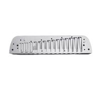 Harmonica C en aluminium avec peigne en métal pour débutants en classe et instrument d'apprentissage rapide Harmonica C lisse en aluminium