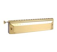 Harmonica chromatique 16 trous 64 tons Orgue à bouche Instruments Clé de Do Instruments de musique professionnels