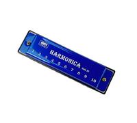 Harmonica chromatique à 10 trous avec finition en métal lisse Harmonica diatonique adapté mélomanes et étudiants présents en métal ABS