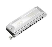 Harmonica chromatique à 12 trous 48 tons avec résine et cuivre, design compact, clé C standard, notes marquées, clé en acier inoxydable, chiffon d'essuyage et étui rigide, idéal pour les débutants, Su