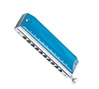 Harmonica Chromatique Coloré 10 Trous 40 Notes Adapté Aux Adultes Ou Aux Débutants Pour S'entraîner Harmonica Diatonique Instrument Professionnel(10 C blue)