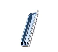 Harmonica Chromatique Professionnel Rouge Et Noir 10 Trous 40 Notes Harmonica Diatonique Instrument Professionnel(16 C blue)