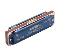 Harmonica de blues Easttop T008K 10 trous, cle en do, instrument de musique a vent avec boite en plastique et chiffon de nettoyage