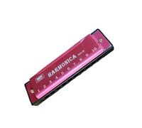 Harmonica de poche multifonctionnel à 10 trous avec construction en métal et peigne ABS adapté à tous les niveaux de compétence Harmonica permanent pour débutants