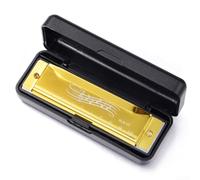 Harmonica Diatonique 10 Trous de C Débutant Harmonica Diatonique(Gold)