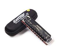 Harmonica diatonique blues à 10 trous - 20 tons - 008 K avec étui - Harmonica plus professionnel pour débutants, étudiants, adultes et joueurs professionnels (touche Paddy de E)