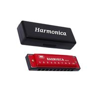 Harmonica diatonique chromatique à 10 trous avec finition en métal lisse - Convient pour les amateurs de musique et les étudiants - Orgue buccal hygiénique