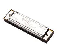 Harmonica diatonique - Fender - Blues Deluxe - 10 trous - Métal chromé - Tonalité Do