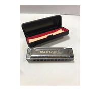 Harmonica Diatonique Noir, Instrument de Musique Portable pour Débutants et Professionnels, Idéal pour Blues, Folk et Rock - Noir