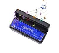 Harmonica enfant | Harpe d'orgue à bouche, Harmonica bleu, Jouets préscolaires - Orgue à bouche d'instrument de musique, 10 trous 20 tons professionnel pour adultes enseignement de la petite enfance
