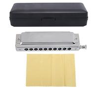 Harmonica, harmonica chromatique de qualité professionnelle, 10 trous, 40 tons vec étui, chiffon de nettoyage, orgue à bouche polyphonique 2 faces pour joueur professionnel,