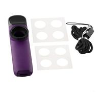 Harmonica kazoo adapté aux débutants en métal avec membranes de rechange et sangle de transport pour voyage, camping, randonnée, jeu de musique (violet)