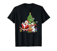 Harmonica Père Noël Bonhomme de Neige Sapin de Noël Enfants Femmes Hommes T-Shirt