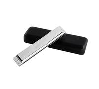 Harmonica Polyphonique Clé En Do 24 Trous Professionnel Adapté Aux Adultes Or Et Argent Harmonica Débutant Instrument Professionnel(Silver)