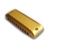 Harmonica Professionnel Harmonica À Peigne En Aluminium Doré Instrument De Musique Portable Professionnel Pour Débutant(Key of Db)
